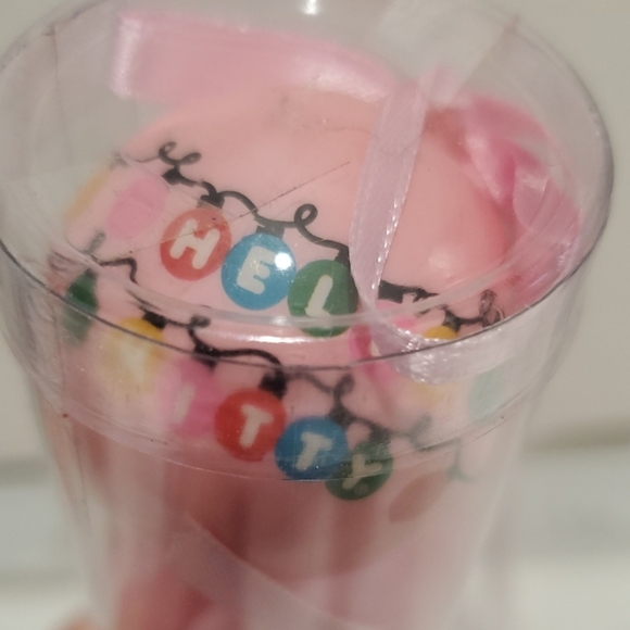 Hello Kitty 2014 Christmas Tree Ornaments Set Mini Pink Balls - Picture 6 of 10